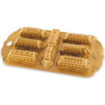 3x Nordic Ware Nordic Express Cakelet Pan, Backform, Silber 3x Nordic Ware Nordic Express Cakelet Pan, Backform, Silber