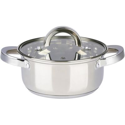 alpina Kochtopf mit Deckel 1.9L Ø16cm, Pfanne + Kochtopf, Grau alpina Kochtopf mit Deckel 1.9L Ø16cm, Pfanne + Kochtopf, Grau
