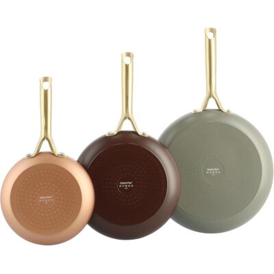 Greenpan Shades 3-delige Pannenset met keramische antikleeflaag - TERRA 3-delig (CC009020001), Pfannenset + Topfset, Braun, Mehrfarbig Greenpan Shades 3-delige Pannenset met keramische antikleeflaag - TERRA 3-delig (CC009020001), Pfannenset + Topfset, Braun, Mehrfarbig