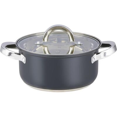 alpina Pan w/lid 2.4L Ø18cm, Pfanne + Kochtopf, Schwarz alpina Pan w/lid 2.4L Ø18cm, Pfanne + Kochtopf, Schwarz