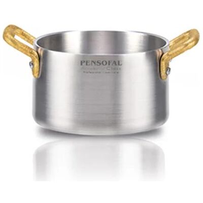 Pensofal 4912-E Academy Class Mini Saucepan With Cast Brass Handles 11cm, Pfanne + Kochtopf, Silber Pensofal 4912-E Academy Class Mini Saucepan With Cast Brass Handles 11cm, Pfanne + Kochtopf, Silber