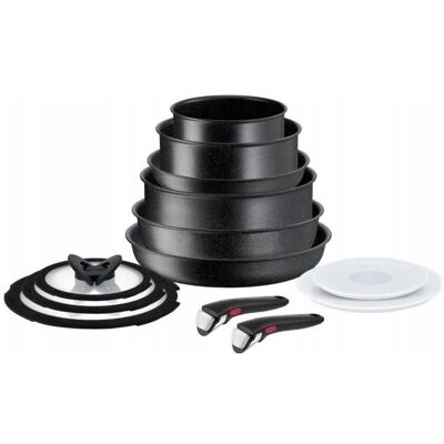 Tefal Ingenio Black Stone Kochgeschirr-Set - 13 Stück Tefal Ingenio Black Stone Kochgeschirr-Set - 13 Stück
