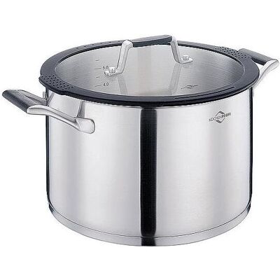 Küchenprofi Kochtopf COMO 24 cm, Pfanne + Kochtopf, Silber Küchenprofi Kochtopf COMO 24 cm, Pfanne + Kochtopf, Silber