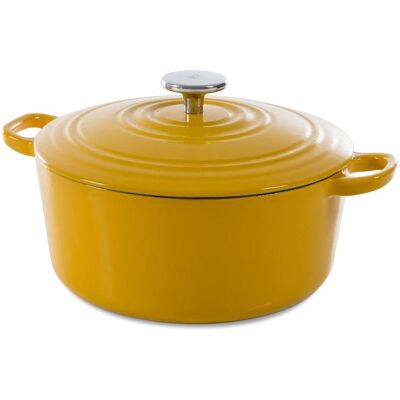 BK - Bourgogne Sunny Yellow - 28 cm - Gusseiserner Schmortopf BK - Bourgogne Sunny Yellow - 28 cm - Gusseiserner Schmortopf