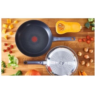 Tefal G7132S55 Kochgeschirr-Set - Titanbeschichtet, Edelstahl, 28cm Tefal G7132S55 Kochgeschirr-Set - Titanbeschichtet, Edelstahl, 28cm