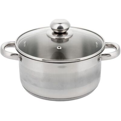 Kinghoff POT WITH LID 12cm KH-4325 0,5L, Pfanne + Kochtopf, Silber Kinghoff POT WITH LID 12cm KH-4325 0,5L, Pfanne + Kochtopf, Silber