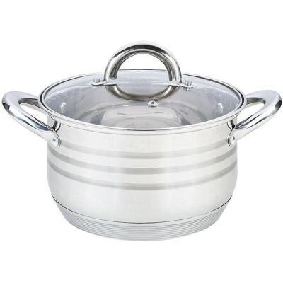 Maestro Pot with lid MR-3513-22 22 cm, Pfanne + Kochtopf, Grau Maestro Pot with lid MR-3513-22 22 cm, Pfanne + Kochtopf, Grau
