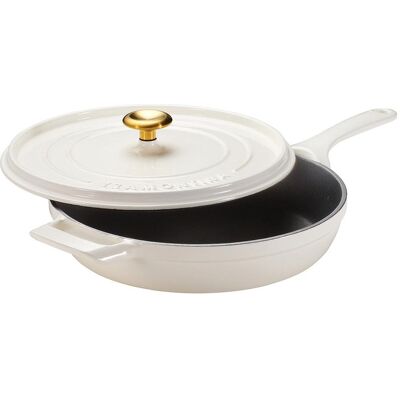 Tramontina CAST IRON Bratpfanne mit Deckel, Pfanne, Induktion, Gusseisen, Latte, Ø 30 cm, 31700/159, Pfanne + Kochtopf, Braun Tramontina CAST IRON Bratpfanne mit Deckel, Pfanne, Induktion, Gusseisen, Latte, Ø 30 cm, 31700/159, Pfanne + Kochtopf, Braun