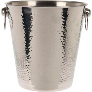 Koopman Champagnerkühler Edelstahl, silber, gehämmert, Flaschenkühler, Silber Koopman Champagnerkühler Edelstahl, silber, gehämmert, Flaschenkühler, Silber