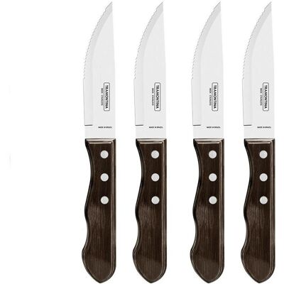 Default Tramontina Churrasco Jumbo Grillknive - 4 stk. (4 Piece), Besteck, Braun Default Tramontina Churrasco Jumbo Grillknive - 4 stk. (4 Piece), Besteck, Braun