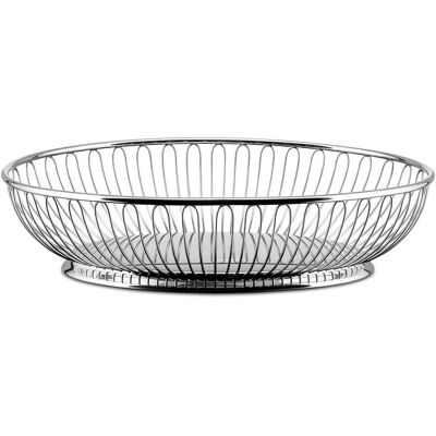 Alessi Dekoschale, Drahtkorb Silberfarben Alessi Dekoschale, Drahtkorb Silberfarben