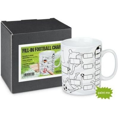 Könitz, Tasse, Tasse Fussball Chart inkl. Stifte (400 ml, 1x) Könitz, Tasse, Tasse Fussball Chart inkl. Stifte (400 ml, 1x)