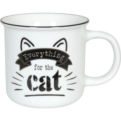 Könitz, Tasse, Kaffeetasse For The Cat 330 ml, 1 Stück, Weiss (330 ml, 1x) Könitz, Tasse, Kaffeetasse For The Cat 330 ml, 1 Stück, Weiss (330 ml, 1x)
