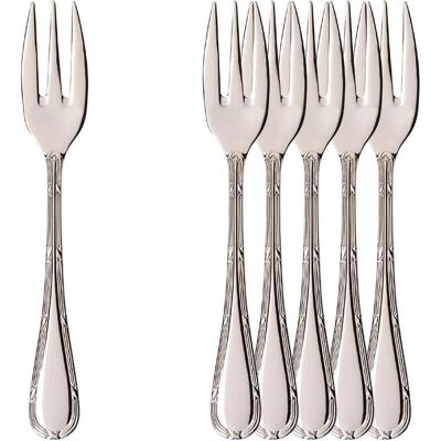Villeroy & Boch Kreuzband Septfontaines Kuchengabeln, Besteck, Silber Villeroy & Boch Kreuzband Septfontaines Kuchengabeln, Besteck, Silber