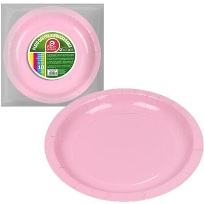 Juinsa, Einweggeschirr, Rosa Baby-Pappteller (10x) Juinsa, Einweggeschirr, Rosa Baby-Pappteller (10x)