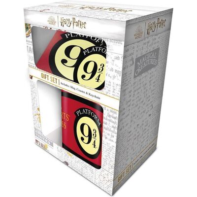 Pyramid Tasse, HARRY POTTER (PLATFORM 9 3/4) GIFT SET (MUG, COASTER & KEYCHAIN) (312 ml, 1x) Pyramid Tasse, HARRY POTTER (PLATFORM 9 3/4) GIFT SET (MUG, COASTER & KEYCHAIN) (312 ml, 1x)
