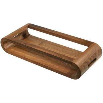 Artelegno, Tablett, Doppelseitiges Tablett aus Nussbaumholz VASD - 37 cm Artelegno, Tablett, Doppelseitiges Tablett aus Nussbaumholz VASD - 37 cm