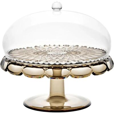Guzzini, Serviergeschirr, Kuchenplatte Mit Fuss Und Haube Vanity, 131901STE282 Guzzini, Serviergeschirr, Kuchenplatte Mit Fuss Und Haube Vanity, 131901STE282