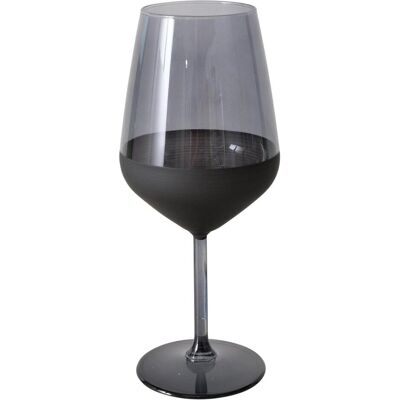 Boltze Moluna Schwarzes Weinglas - Elegant, Handbemalt, 22cm Boltze Moluna Schwarzes Weinglas - Elegant, Handbemalt, 22cm
