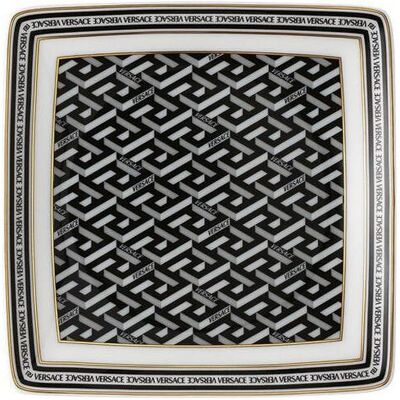 Versace La Greca - Signature Black - Schälchen 12 cm quadr. flach, Schüssel + Schale, Mehrfarbig Versace La Greca - Signature Black - Schälchen 12 cm quadr. flach, Schüssel + Schale, Mehrfarbig