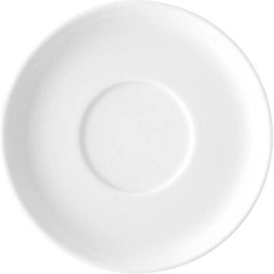 6x Arzberg Cucina/weiss Espresso-Untere 13cm, Untertasse, Weiss 6x Arzberg Cucina/weiss Espresso-Untere 13cm, Untertasse, Weiss