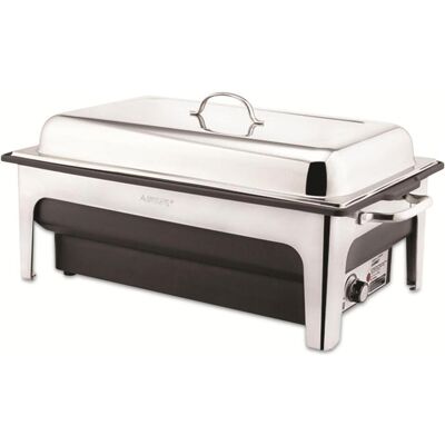 APS Elektro-Sunnex Chafing Dish -Elektrisch, Edelstahl, 63x36cm - Warmhalteplatte APS Elektro-Sunnex Chafing Dish -Elektrisch, Edelstahl, 63x36cm - Warmhalteplatte