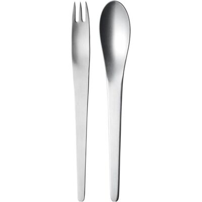 Georg Jensen Arne Jacobsen Salatbesteck - Silberservice Georg Jensen Arne Jacobsen Salatbesteck - Silberservice