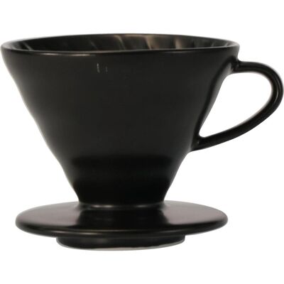 Hario V60 Kaffee-Filter Keramik 02 - Matt Schwarz - Kaffeefilter Hario V60 Kaffee-Filter Keramik 02 - Matt Schwarz - Kaffeefilter