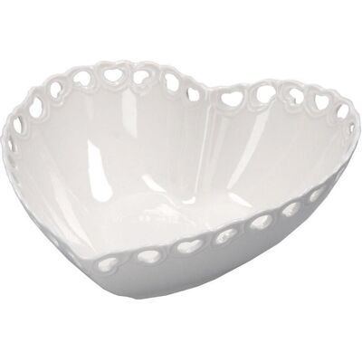 La Porcellana Bianca Herzschale 20cm - Geschirr La Porcellana Bianca Herzschale 20cm - Geschirr