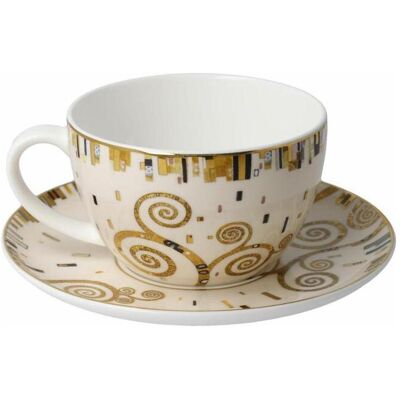 Goebel, Tasse, Tee- Cappuccinotasse Gustav Klimt - Der Kuss, Fine Bone China, Bunt, 250 ml, 67012531 (250 ml, 1x) Goebel, Tasse, Tee- Cappuccinotasse Gustav Klimt - Der Kuss, Fine Bone China, Bunt, 250 ml, 67012531 (250 ml, 1x)
