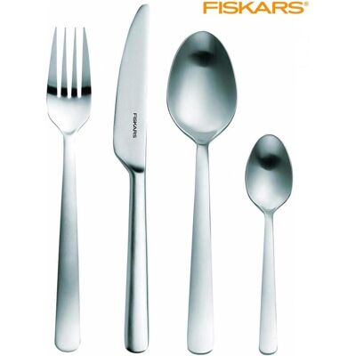 Fiskars FF Serving tool set matt 24 pcs. (1002961), Besteck, Silber Fiskars FF Serving tool set matt 24 pcs. (1002961), Besteck, Silber