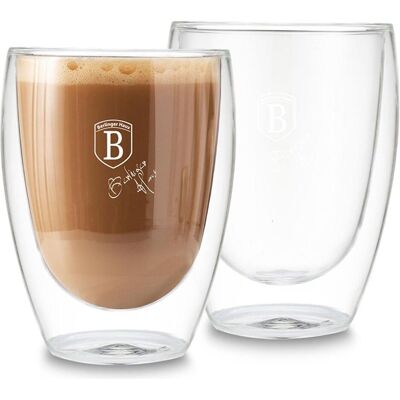 BerlingerHaus, Tasse, Kaffee Glas 300ml 2er Set ohne Griff (300 ml, 2x) BerlingerHaus, Tasse, Kaffee Glas 300ml 2er Set ohne Griff (300 ml, 2x)