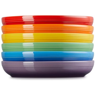 Le Creuset Set 6 pasta bowls various colours, Teller, Mehrfarbig Le Creuset Set 6 pasta bowls various colours, Teller, Mehrfarbig