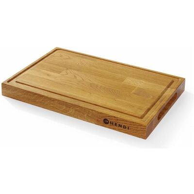 Hendi, Tablett, Servierbrett aus Eichenholz,, 420x280x(H)40mm Hendi, Tablett, Servierbrett aus Eichenholz,, 420x280x(H)40mm