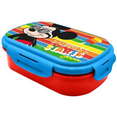 Mickey Rechteckige Lunchbox Mit Besteck - Lunchbox Mickey Rechteckige Lunchbox Mit Besteck - Lunchbox