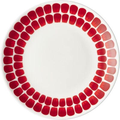 Arabia, Serviergeschirr, Tuokio Plate 20 cm, red Arabia, Serviergeschirr, Tuokio Plate 20 cm, red