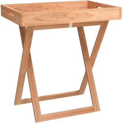 vidaXL Walnuss Klapptafel 52x36x56,5cm - Faltbarer Tabletttisch vidaXL Walnuss Klapptafel 52x36x56,5cm - Faltbarer Tabletttisch