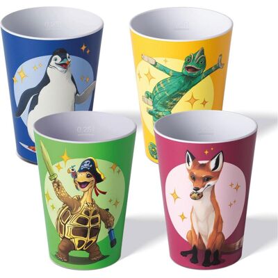Awave Die Schule der magischen Tiere - Trinkbecher- Set, 250 ml, aus rPET, Trinkgläser, Mehrfarbig Awave Die Schule der magischen Tiere - Trinkbecher- Set, 250 ml, aus rPET, Trinkgläser, Mehrfarbig