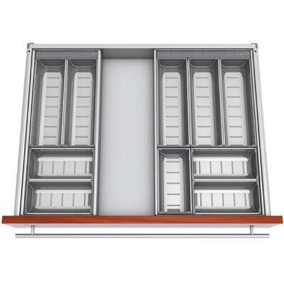 Blum Schalen-Set, Besteckkasten, Grau Blum Schalen-Set, Besteckkasten, Grau