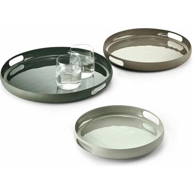 Philippi Tablett, Serviertablettset Copenhagen 3-teilig ø 37x4 cm Philippi Tablett, Serviertablettset Copenhagen 3-teilig ø 37x4 cm