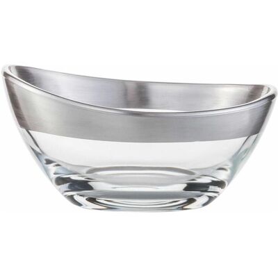 Eisch Puro 13 cm, Schüssel + Schale, Transparent, Silber Eisch Puro 13 cm, Schüssel + Schale, Transparent, Silber