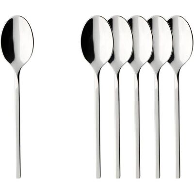 Villeroy & Boch Multipack NewWave Espressolöffel - 6 Stück, Besteck, Silber Villeroy & Boch Multipack NewWave Espressolöffel - 6 Stück, Besteck, Silber