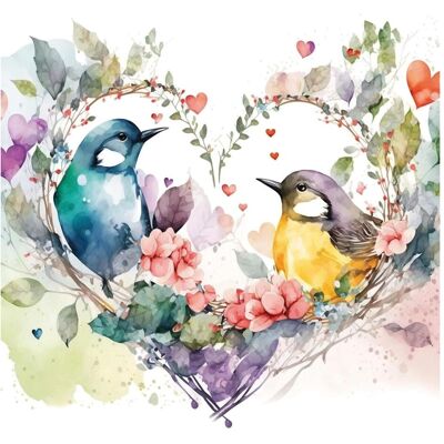Ambiente, Servietten, Loving Birds (20 Stk., 33 x 33 cm) Ambiente, Servietten, Loving Birds (20 Stk., 33 x 33 cm)