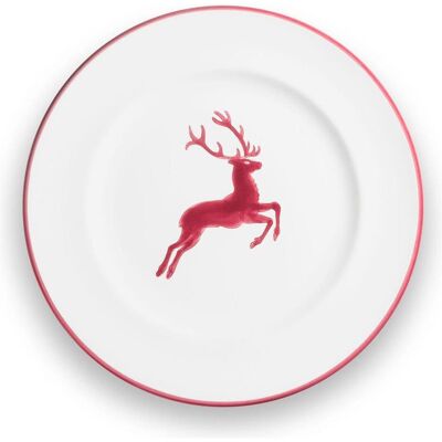 Gmundner Keramik Bordeauxr. Hirsch, Dessertteller Gourmet (Ø 22cm), Teller Gmundner Keramik Bordeauxr. Hirsch, Dessertteller Gourmet (Ø 22cm), Teller