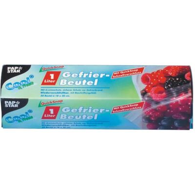 Papstar Gefrierbeutel "QuickSnap", Lebensmittelverpackung Papstar Gefrierbeutel "QuickSnap", Lebensmittelverpackung