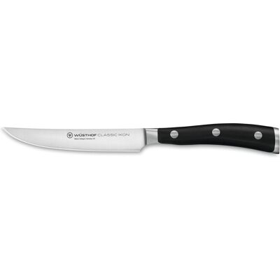 Wüsthof Classic Ikon Steakmesser - Ausbalanciert, Scharf, Schwarz Wüsthof Classic Ikon Steakmesser - Ausbalanciert, Scharf, Schwarz