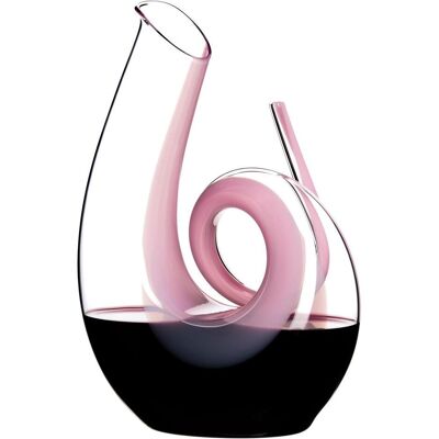Riedel Dekanter Curly, Serviergefässe, Rosa, Transparent Riedel Dekanter Curly, Serviergefässe, Rosa, Transparent