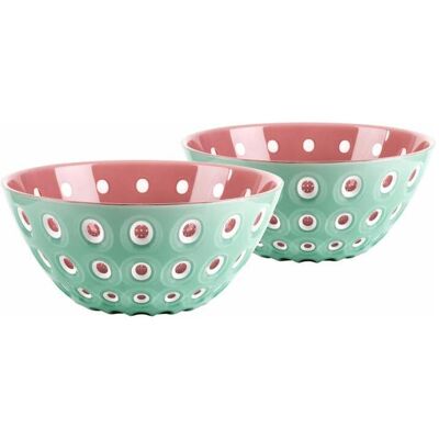 Guzzini Set 2 Schalen 12Cm Le Murrine, 279412293, Schüssel + Schale, Mehrfarbig, Rosa, Grün Guzzini Set 2 Schalen 12Cm Le Murrine, 279412293, Schüssel + Schale, Mehrfarbig, Rosa, Grün