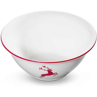 Gmundner Keramik Rubinroter Hirsch, Salatschüssel (Ø 33cm), Schüssel + Schale Gmundner Keramik Rubinroter Hirsch, Salatschüssel (Ø 33cm), Schüssel + Schale