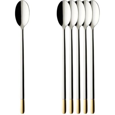 Villeroy & Boch Multipack Ella teilvergoldet Latte Macchiato Löffel - 6 Stück, Besteck, Silber Villeroy & Boch Multipack Ella teilvergoldet Latte Macchiato Löffel - 6 Stück, Besteck, Silber